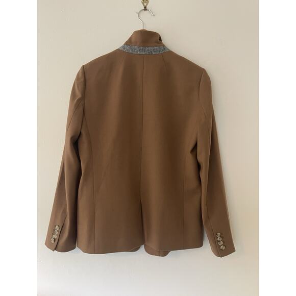 J.Crew Regent Wool Camel Brown Blazer Size 8 - Picture 6 of 7